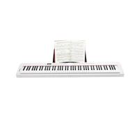 Drumpad Electronic Piano Digital Synthesizer Professional Adults Electronic Synthesizer Keyboard (Color : White)