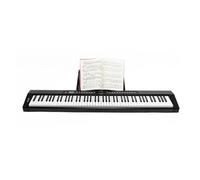 Drumpad Electronic Piano Digital Synthesizer Professional Adults Electronic Synthesizer Keyboard (Color : Bk)