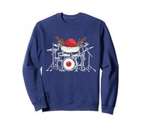 Drums Christmas Music Instrument Band Drummer Rock Xmas Sweatshirt