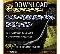 DRUMS Dj Sample Pack Frose Instrumental Beats Vol.3 - Fresh Instrumental Hip Hop Samples | Apple Loops/AIFF Download
