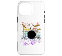Drums Drummer Rainbow Colours Musician Drum Teacher Case for iPhone 16 Pro Max