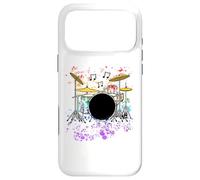 Drums Drummer Rainbow Colours Musician Drum Teacher Case for iPhone 17 Pro Max