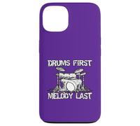 Drums First Melody Last Drummer Percussionist Case for iPhone 13