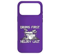 Drums First Melody Last Drummer Percussionist Case for iPhone 17 Pro Max