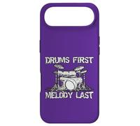 Drums First Melody Last Drummer Percussionist Case for iPhone Air