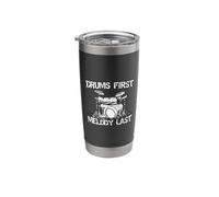 Drums First Melody Last Drummer Percussionist Stainless Steel Insulated Tumbler