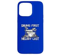 Drums First Melody Last Music Lover Graphic Case for iPhone 15 Pro Max