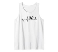 Drums Heartbeat - Drumset Rock Band Percussionist Tank Top