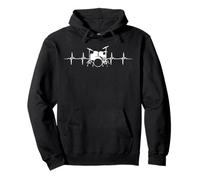 Drums Heartbeat For Music Lover Drummers & Percussionists Pullover Hoodie