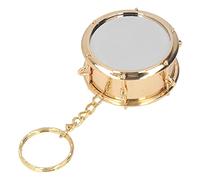 Drums Key Chain, Exquisite Brass Simulated Percussion Music Instrument Tribute for Kids, Musicians, Birthday Party, Travel