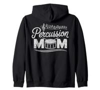 Drums Lover Percussion Mom Percussionist Drummers Drumming Zip Hoodie