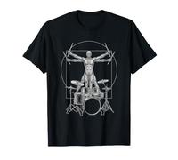 Drums Marching Band DA Vinci Drummer Vintage T-Shirt