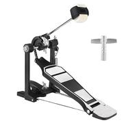 Drums Pedal Black Aluminum Alloy Aldult Rack Drums Pedal Set with Drum Beater Stick & Drum Key