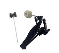 Drums Pedal Single Bass Drum Pedal Left Spring Single Chain Kick Pedal Bass Drum Pedals For Jazz Drum (Color : Bk)
