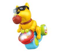 Drums Playing Dog Toy - Educational Dog Playing Drums, Musical Drum Toys | Musical Dog Playing Drums Spraying Dog Playing Drums, Train Mu