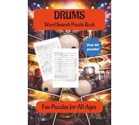 Drums Word Search Puzzle Book: Word Searches with Easy to Read Print about Drums, Drummers, Music, Rock, and More | 6x9 inches, 110 pages | 50+ ... Gift for Vacations, Holidays, Teens, and More