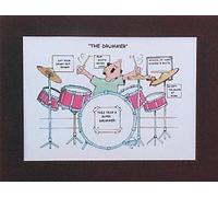 Drumset Cartoon Print - The Drummer