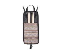 Drumstick Bag, Percussion Stick Bag Drum Stick Bag 4 Pairs of Drum Sticks with a Polyester Lining and Jacquard Cloth Inner Pocket for Musicians