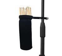 Drumstick Container Bag, Drum Stick Holder Drumstick Nylon Bag for Drum Set Clamp on Stick Holder Bag Container(black)