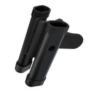 Drumstick Holder Clip with Dual Compartments, Drum Stick Organizer for Drum Set, Easy to Install, Stable, Portable, Compact 4.7 x 3.1 x 6.1 in / 12 x 8 x 15.5 cm, Lightweight and Sturdy Plastic