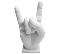 Drumstick Holder Hand Resin Drumstick Display Stand Rack Creative Rock Hand Drumstick Holder Personalised Drumsticks Rock Hand Drum Stick Holder for Families and Friends Gifts, White