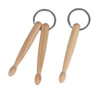 Drumstick Keyring - 1 Piece Mini Wooden Percussion Keychain | Collectible Bag Charm For Drummers | Car Keychain, Music Lover, Gift, Accessory, Compact, Portable,