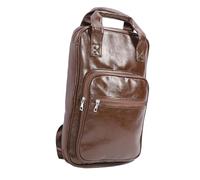 Drumstick Mallet Bag, Drum Sticks Bag Large Capacity PU Leather for Travel (Brown)