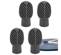 Drumstick Mute Covers - Beginner Kit Accessories, Kids Practice Tools | Mallet End Protectors For Silent Training, Musical Instrument Accessory For Drummers, Rehearsal Sound Control In