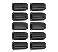 Drumstick Practice Tip, Practices Mute Covers 10Pcs Silent Black Silicone Wear Resistant for Protecting Drumsticks for Replacing
