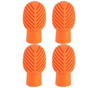 Drumstick Tip Covers - 4 Mute Caps, Soft Drumstick Protectors, Rubber Hammer Ends, Noise Reduction Pads, Exercise Drum Accessories for Silent Training of Music Intrums