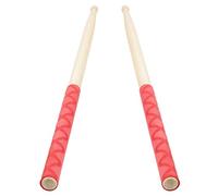 Drumstick Wrap Cover Soft Washable DIY Drumsticks Handle Case Protectors Covers for Stage Red