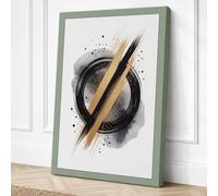 Drumsticks and Rhythm Modern Canvas Wall Art Print 18x12 Inch (46 x 30 cm)