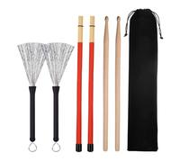 Drumsticks Set Portabl with Storage Bag for Rock Band Acoustic Drummer Stage