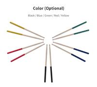 Drumsticks Wood Drum Sticks 5A Maple Set Percussion Instrument Accessories Maple Material Anti-slip Wrapped Handle Triangular Tip Versatile Usage. Ideal for All Styles of Drum (Yellow)