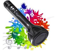 Drumstone { Limited Stock with 15 Years Warranty ) Portable Handheld Wireless Bluetooth Karaoke Microphone Speaker Machine with Mic, Singing Mike for Home Party Compatible with All Smartphones