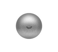 DRUNA Rhythmic Gymnastics Ball Metallic + PVC Glitter 15 cm 300 gr, Gymnastics Apparatus, Exercise Ball (Silver)