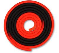 DRUNA Rhythmic Gymnastics Rope for Girls Weighted Training 165 gr. Length 3 Metres (Red-Black)