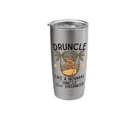 Druncle Like A Normal Uncle But Drunker Skull Summer Stainless Steel Insulated Tumbler