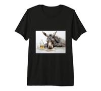 Drunk Donkey Whiskey Booze Liquor Bar Drinking Alcohol Mule Premium T-Shirt