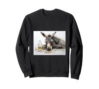 Drunk Donkey Whiskey Booze Liquor Bar Drinking Alcohol Mule Sweatshirt