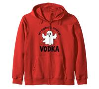 Drunk ghost floating Zip Hoodie