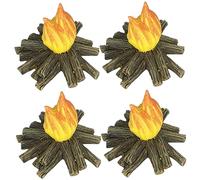 Drunk Gnomes Garden Mini Gnomes with Realistic Miniature Campfire Resin Fairy Garden Gnomes, Funny Naughty Gnomes for Outdoor Indoor Patio Yard Lawn Porch, 4PCS