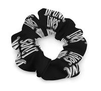 Drunk Lives Matter Soft Satin Scrunchies Fashion Print Hair Ties Big Ponytail Holder Birthday Gift for Women