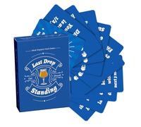 Drunk Lovers Card Game, 50x Fun Drinking Cards Couples, 3.54x2.6x0.71 Inches Pocket Deck, Romantic Party Games for Adults, Risky Truth or Dare Prompts Accessories for Partner Connection and Date Night