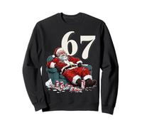 Drunk Santa 67 Christmas Shirt Funny Holiday Party Tee Sweatshirt