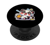 Drunk Wasted Hangover Cat PopSockets Adhesive PopGrip
