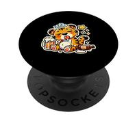 Drunk Wasted Hangover Tiger PopSockets Adhesive PopGrip