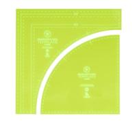 Drunkards Path Quilt Template | Curved Acrylic Tools for Use with 10” Precut Fabric Squares | Essential Quilt Supplies for Cutting Circle Patterns and Layer Cakes