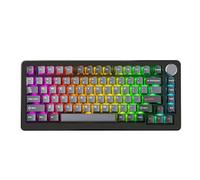 DrunkDeer A75 Pro Magnetic Switch Keyboard Rapid Trigger Mechanical Gaming Keyboard Adjustable Actuation Hall Switches RGB PBT Keycap Compact TKL 82Keys Wired USB，with Knob