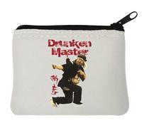 Drunken Master Kung Fu Sifu Neoprene Coin Purse Pouch 10x11cm White